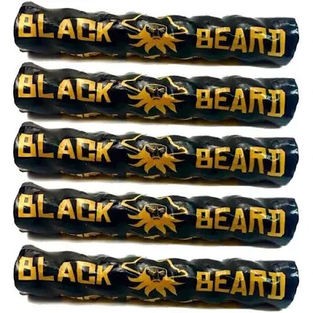 Black Beard Fire Starter Rope (5 Pack) | 100% Weatherproof Fire Starter for Campfires | Can Light 50+ Fires with Over 4.5 Hour Burn Time | Infinite Shelf Life for Emergency Survival Kits | Made in USA