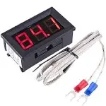 12V Red Fahrenheit Digital Temperature Meter -76F~999F LED Display