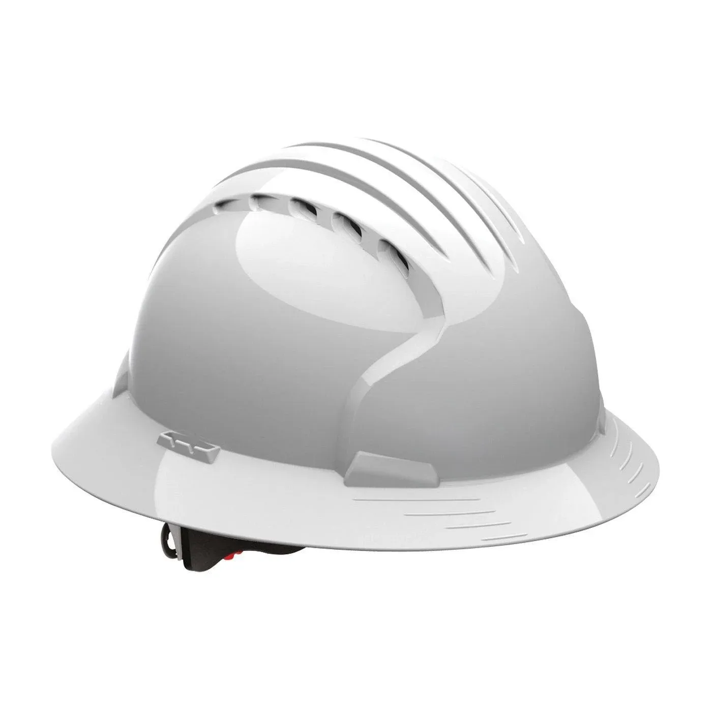 Evolution Deluxe 6161 280-EV6161-10V Full Brim Hard Hat with HDPE Shell, 6-Point Polyester Suspension and Wheel Ratchet Adjustme