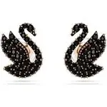 Swarovski swan stud earrings