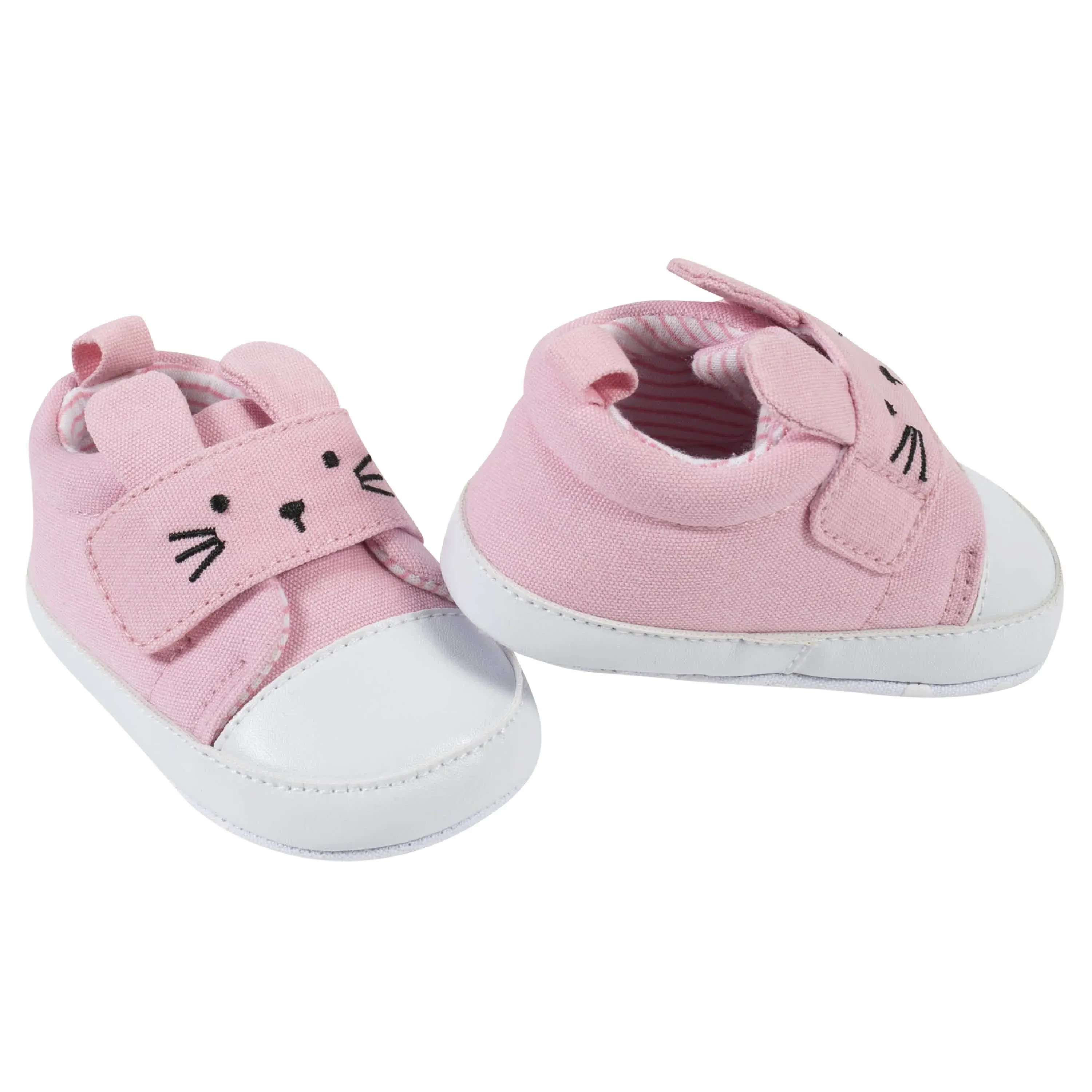 Gerber Baby Girls Pink Bunny Shoes - 0-3mo