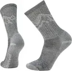 Smartwool Hike Classic Edition Light Cushion Mountain Pattern Crew Socks Black / L