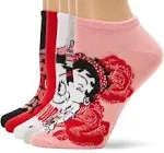 Betty Boop Women's 5 Pack No Show Socks