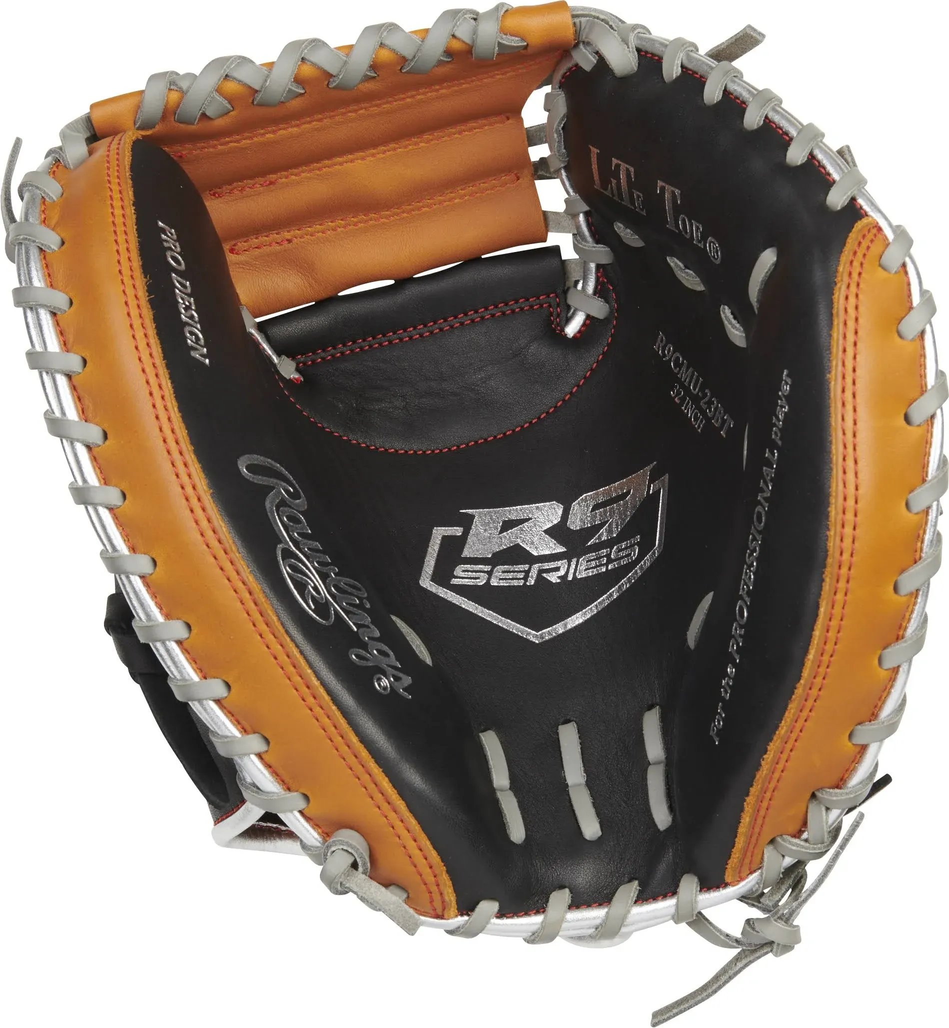 Rawlings | R9 CONTOUR Baseball Catcher's Mitt | 32" | 1-Piece Closed Web | Right Hand Throw