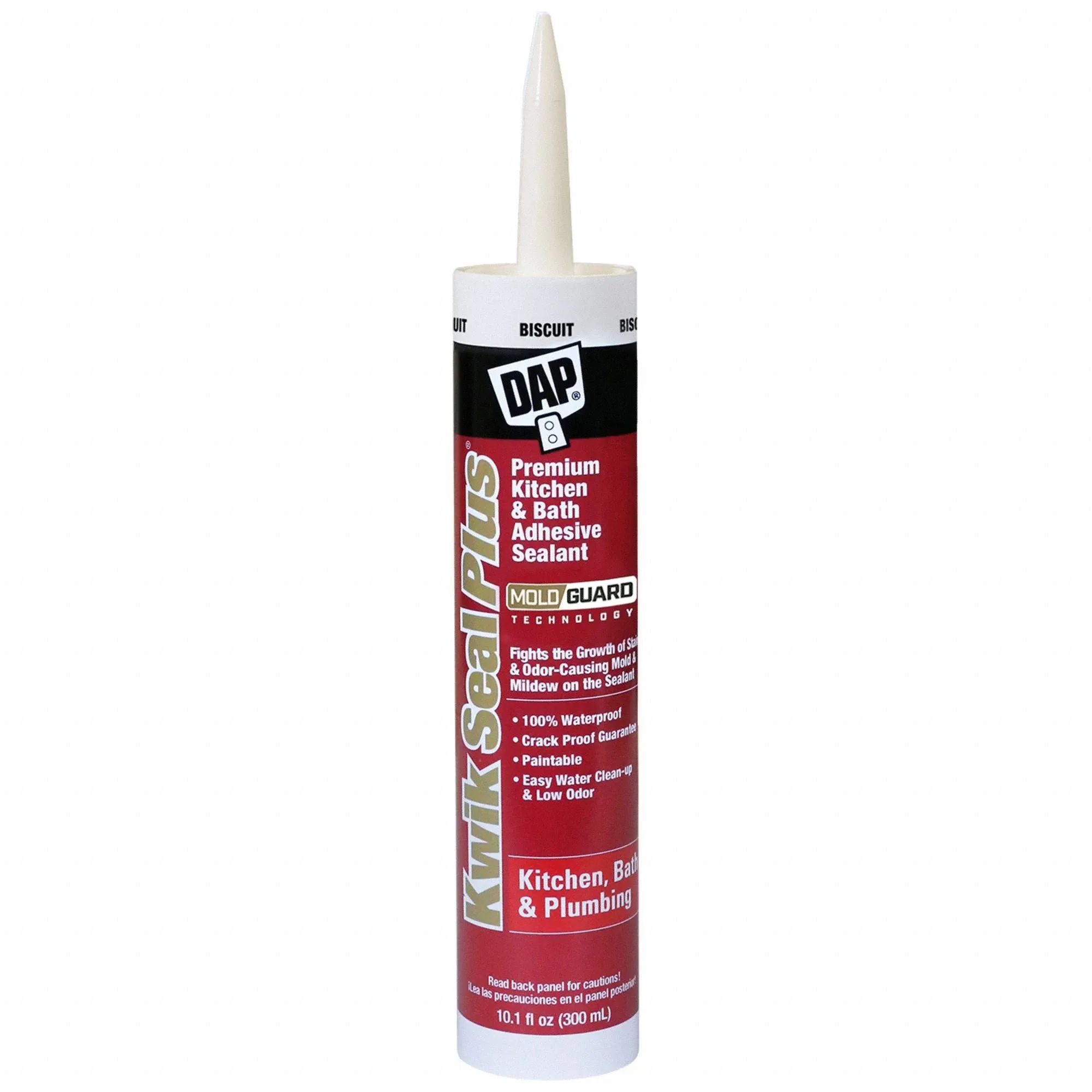 Dap 18519 10.1oz Biscuit Kwik Seal Plus Kitchen Bath Adhesive Sealant