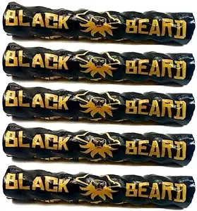 Black Beard Fire Starter Rope (5 Pack) | 100% Weatherproof Fire Starter for Campfires | Can Light 50+ Fires with Over 4.5 Hour Burn Time | Infinite Shelf Life for Emergency Survival Kits | Made in USA