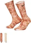 Nike Everyday Plus Cushioned Tie-Dye Crew Socks - 2 Pack