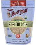 Bob&#039;s Red Mill Gluten Free Organic Steel Cut Oats 24 Ounce Pack of 4