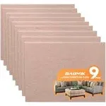 Furniture Pads Set of 9 Self Adhesive Furniture Felt Pads, 8 inch x 6 inch x 1/5 inch, Brown