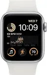 Apple  Watch SE (2022) - 32GB - Starlight-Aluminum-Sport Band-Starlight - Cellular + GPS - 40mm - Starlight - Aluminum - Starlight - Sport Band - Small/Medium Size - Rubber - Good