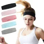 ONEYE Non Slip Headband Workout Headbands for Women Men Solid Sport Headbands Silicone Sweatbands Elastic Sport Hair Bands for Yoga Running Sports