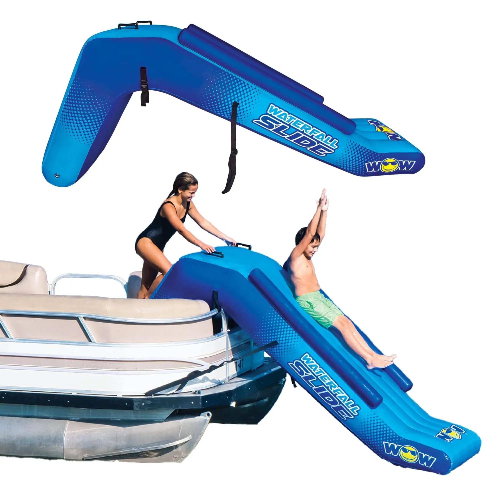 New Wow Sports Pontoon Waterfall Slide