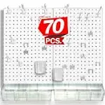 Azar Pegboard Organizer Kit White 900945-WHT