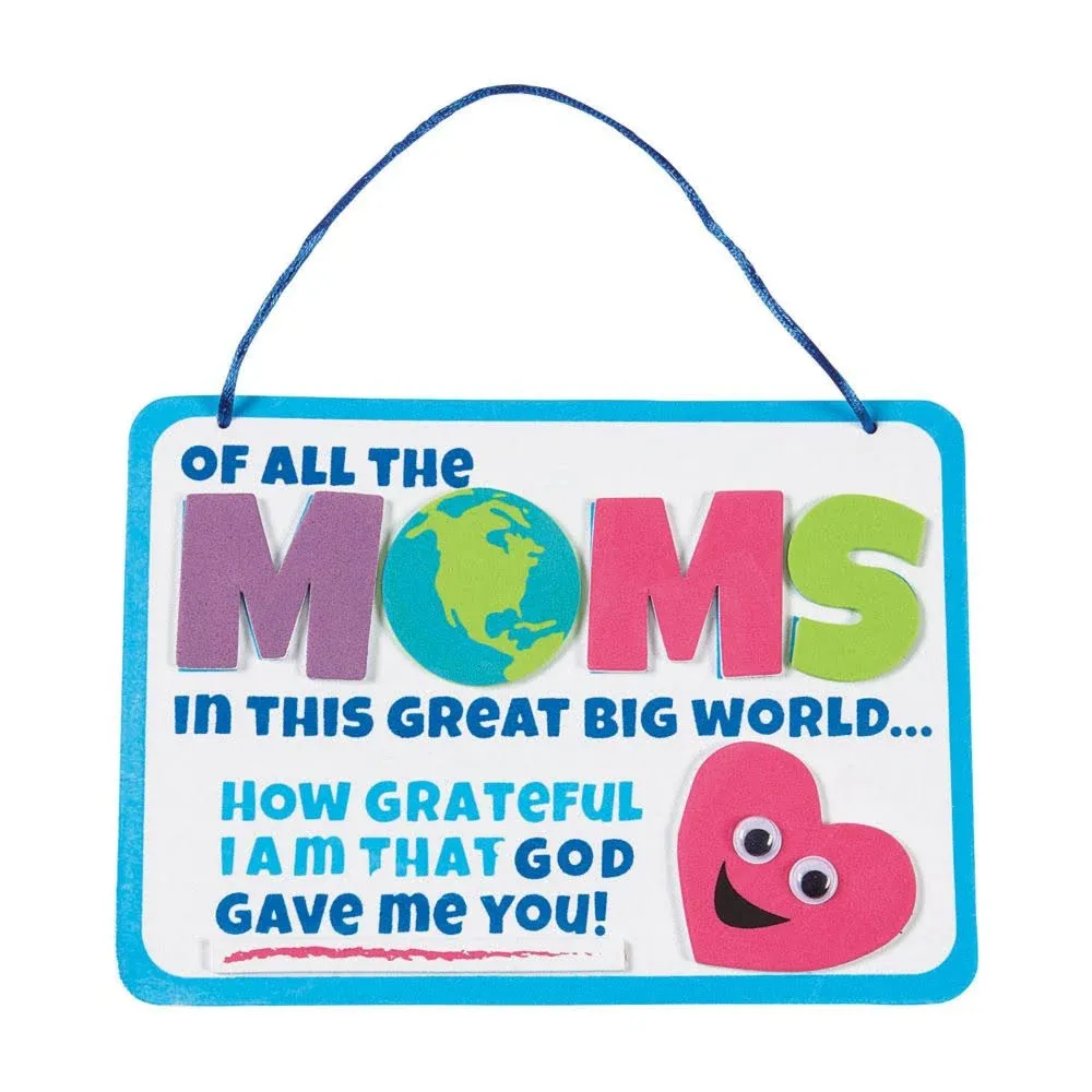 Religious Mother&#8217;s Day Sign Craft Kit- Makes 12