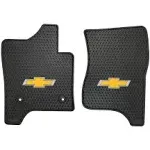 Lloyd Mats Signature Rubber All Weather Floor Mats for Chevy Tahoe - 2pc Fronts (Foot Rest Covered) 2015-2020