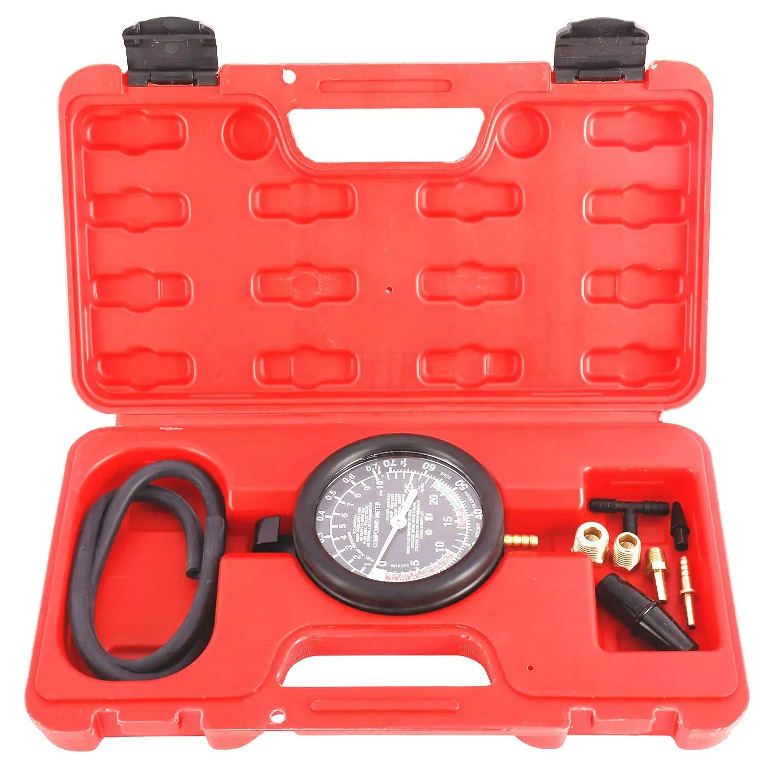 Automotive Carburetor Fuel Pump Engine Vacuum Valve Diagnose Tester Gauge Tools