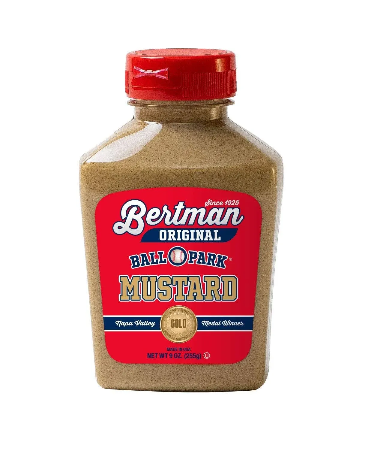 Bertman Original Ball Park Mustard - 9 oz