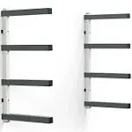 Bora PBR-0420, 4-Level Lumber Storage Rack, White and Gray