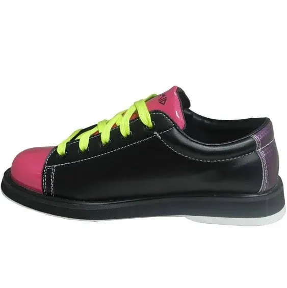 Pyramid Women&#039;s Rain Black/Hot Pink/Lime Green Bowling Shoes