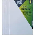 11" x 17" Heavy Duty Rigid Print Crystal-Clear Toploader Frame - Hold, Protect, Store, Display Photographs, Prints and Documents (5 Pack)