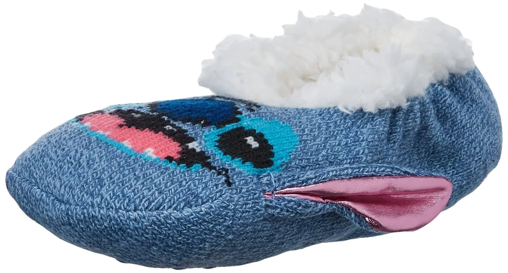 Disney Womens Lilo & Stitch Teddy Faux Fur Slipper Socks