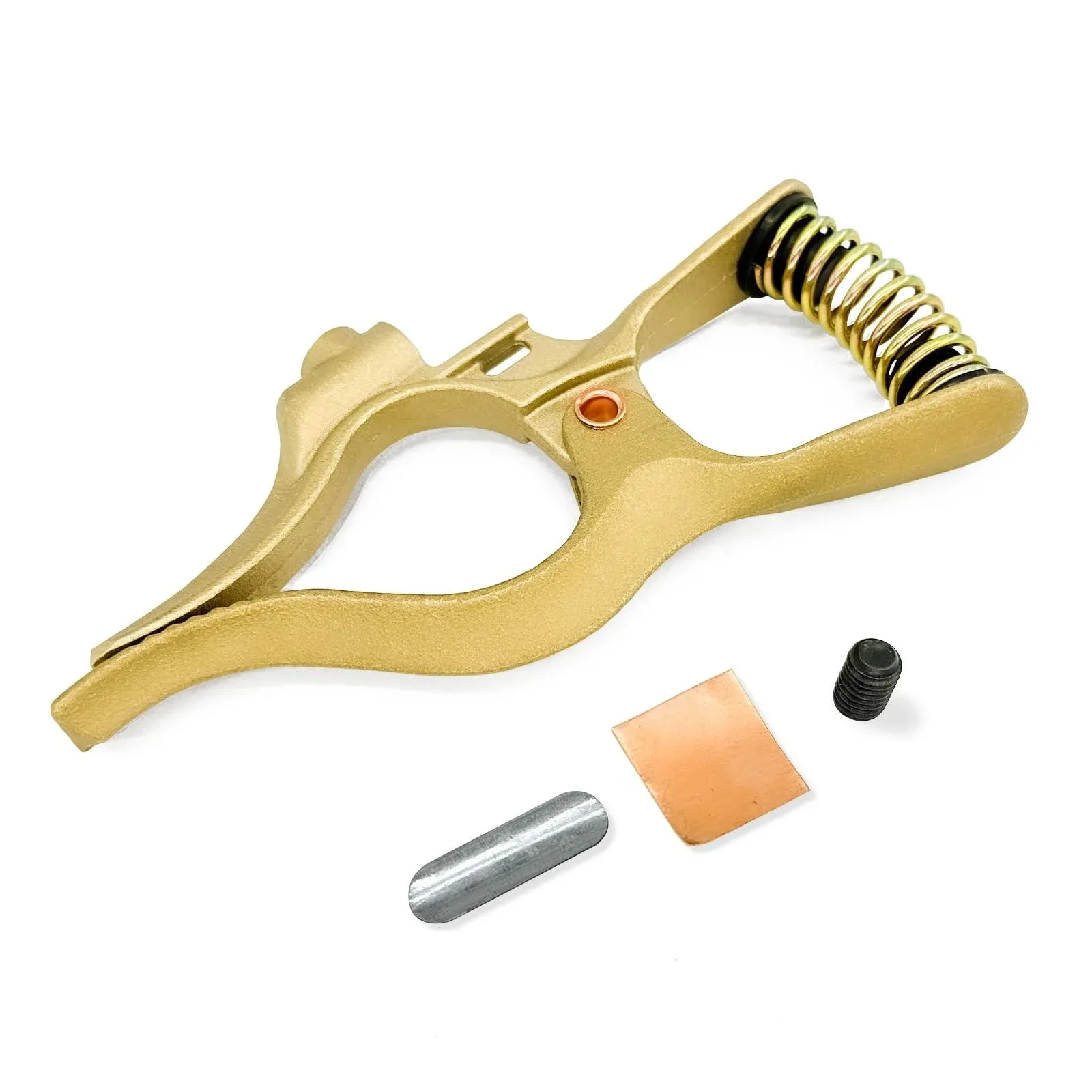 KINGQ 300-Amp T-Style Welding Ground Clamp Brass