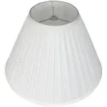 Empire Side Pleat Lamp Shade, 8&#034; Top, 16&#034; Bottom, 11&#034; Slant