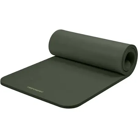 Retrospec Solana Yoga Mat 1" Thick w/Nylon Strap for Men & Women - Non Slip Excercise Mat for Yoga, Pilates, Stretching, Floor & Fitness Workouts,