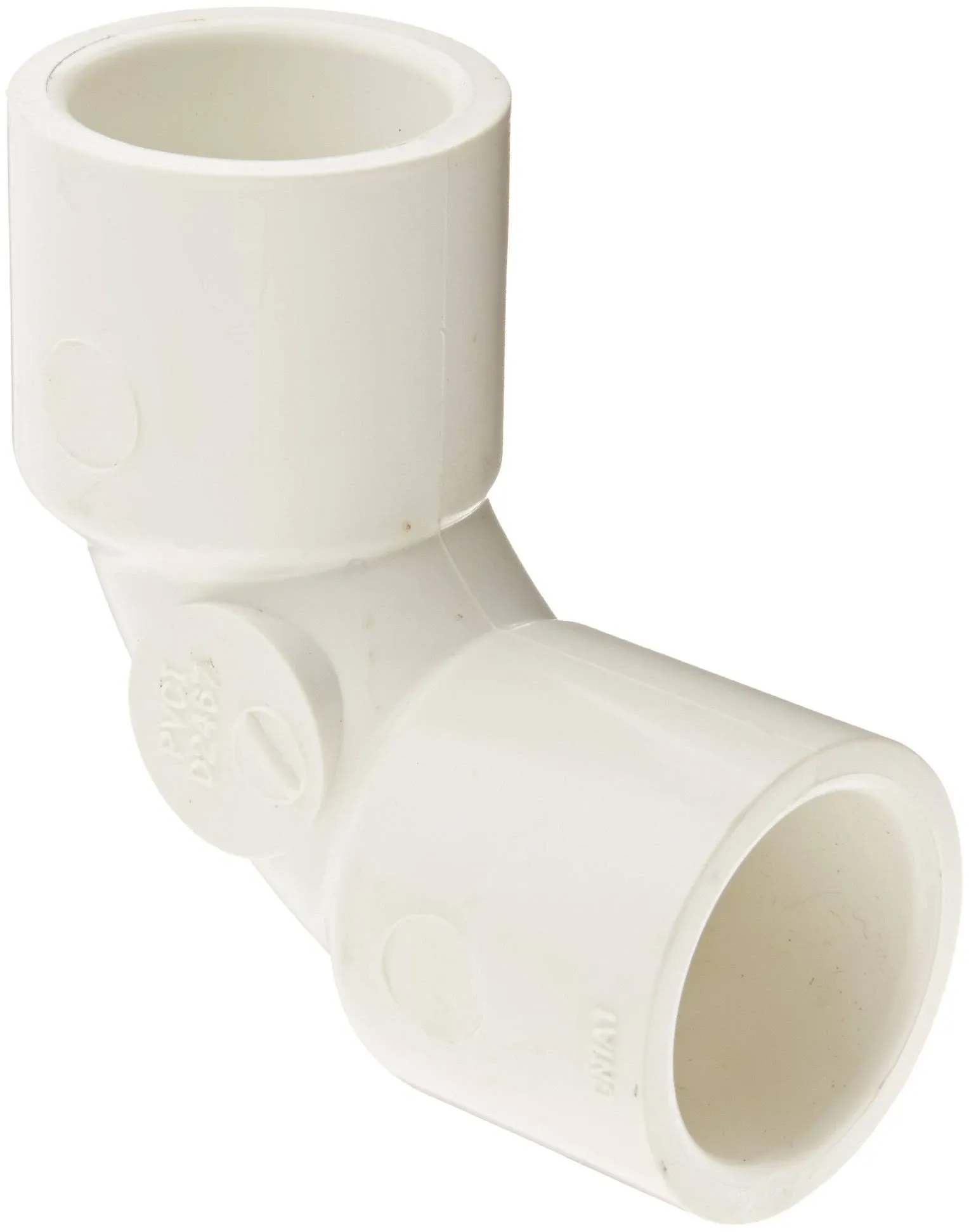 Spears 406-S Series PVC Pipe Fitting, 90 Degree Sweep Elbow, Schedule 40, 3/4" Socket