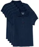 The Children's Place Girls Uniform Short Sleeve Pique Polo