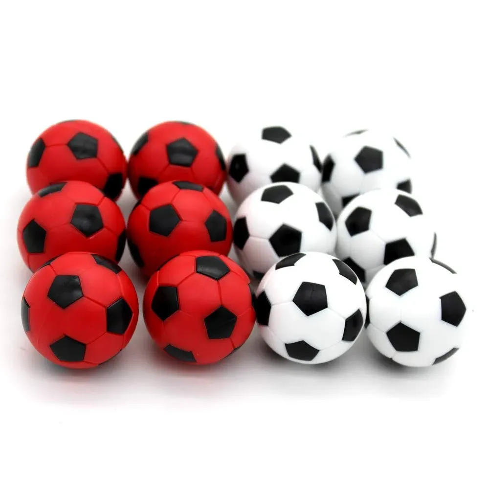 BQSPT Foosball Balls Foose Balls 12 Packs,Table Soccer Balls Red and Black Ball