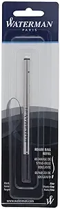 Waterman(R) Refill, Rollerball, Fine Point, 0.5 mm, Black (2-Pack) 540951-2Pack