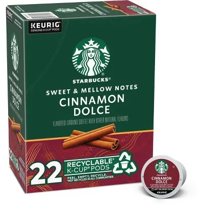 Starbucks, Cinnamon Dolce Medium Roast K-Cup Coffee Pods, 22 Count