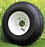 Antego 5-Hole 8" x 7" White Trailer Wheel & Tire Assembly 215/60-8 (18.5x8.50-8) 6ply - Load Range 'C' - Set of 1