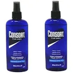 Consort for Men Hair Spray, Non-Aerosol, Unscented Extra Hold 8 oz (Pack of 2)