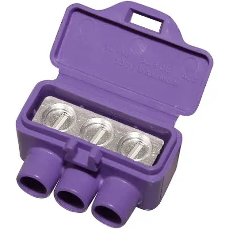 King Innovation 95135 AlumiConn Wire Connector, 100 pk, Purple, Count