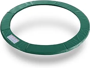 Exacme 15 Foot Round Trampoline Replacement Frame Spring Cover Safety Pad, Green