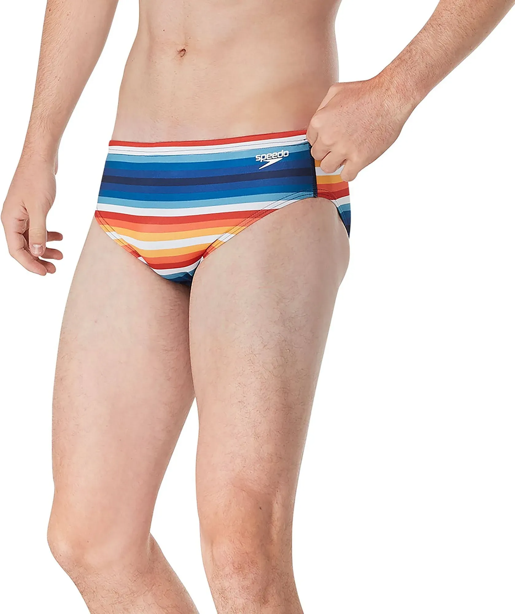 Speedo Mens Printed One Brief Vibe Multi