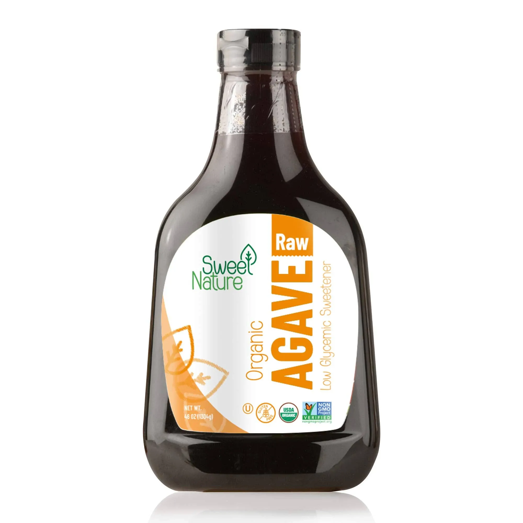 Sweet Nature Raw Agave Nectar Sweetener Organic Non GMO Low Glycemic 46 OZ, 2.88 Ounce