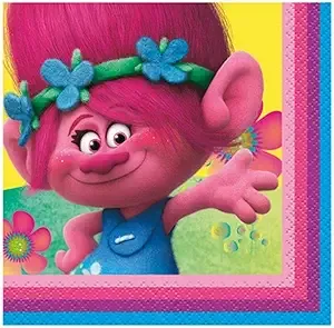 Trolls Poppy Beverage Napkins 16ct New!