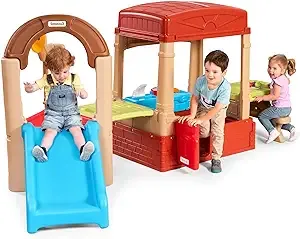 Simplay3 Sunny Slide and Climb Picnic Playhouse