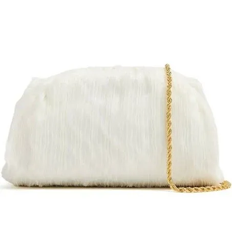 Women's Bailey Pleated Frame Clutch In Pearl