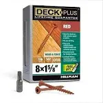 Deck Plus No. 8  x 1-5/8 in. L Star Flat Head Exterior Deck Screws 1 lb.