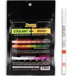 Phoenix Systems 8006-B Double-Ended Brake Fluid + Coolant Test Strips (15 foil wrapped test strips), 1 Pack