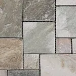 3rd Street Inn Slate Stone Tiles - Stone Outdoor Deck Tiles - Interlocking Patio Tiles - 12" x 12" Patio Flooring - Indoor/Outdoor Floor Tiles - Balcony Flooring (Colorful Stone, 6 Pack)