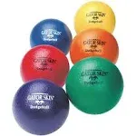 S&S Worldwide 6” Diameter Gator Skin Dodgeballs Set of 6, Red