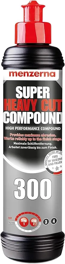 Menzerna 300 Super Heavy Cut Compound with FREE Microfiber Towel