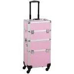 Yaheetech 3 in 1 Rolling Makeup Train Case