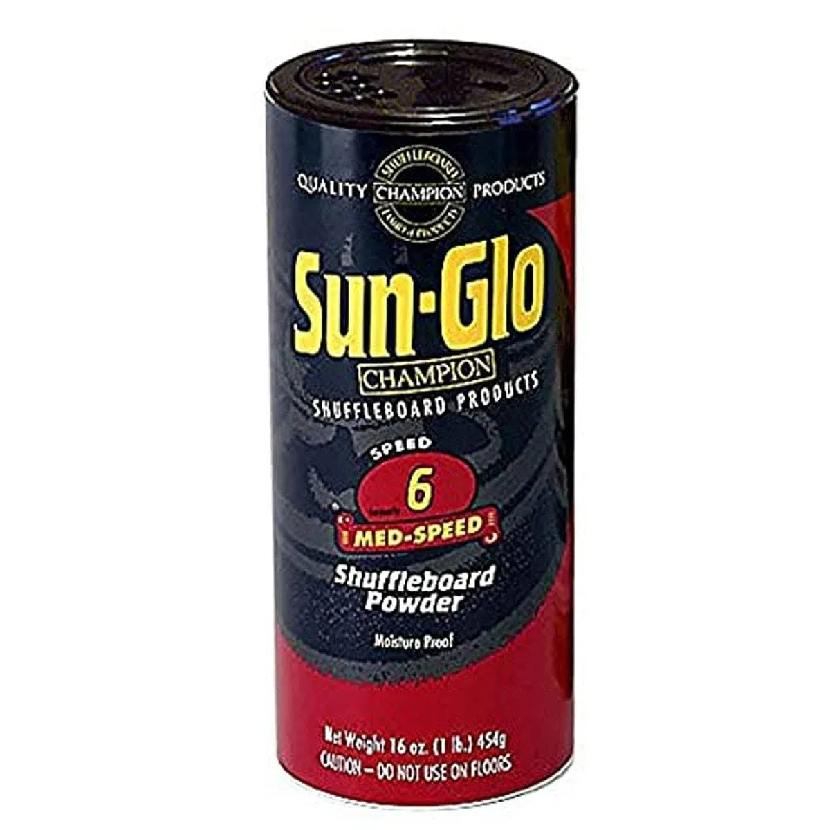 Sun-Glo Speed 6 Medium Speed Wax Shuffleboard Table Powder, 16 oz. Can