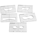 Specialty 2 Bow Tie Inlay Template Set